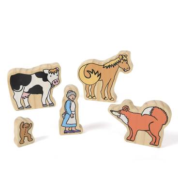 The Gingerbread Man - Wooden Characters