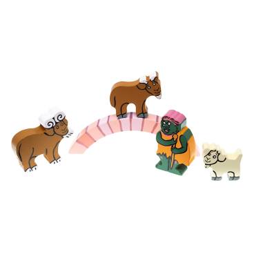 Billy Goats Gruff - Wooden Characters