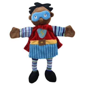 Superhero (Blue Mask) - Hand Puppet
