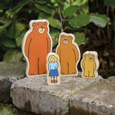 Goldilocks & the Three Bears - Wooden Characters