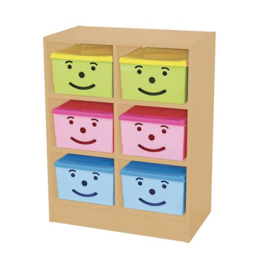 Happy 6 Bin Storage Unit