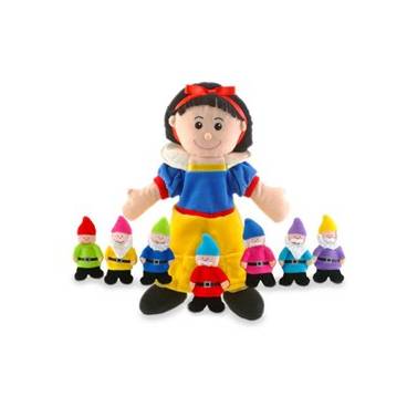 Snow White & the Seven Dwarfs - Hand and Finger Puppet Set