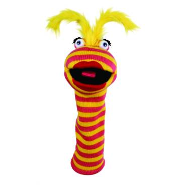 Lipstick (Pink and Yellow) - Sock Puppet