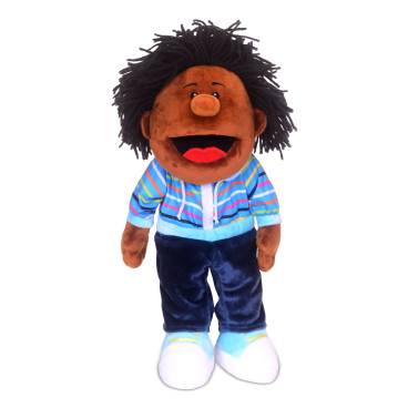 Boy (Dark Skinned) - Moving Mouth Hand Puppet