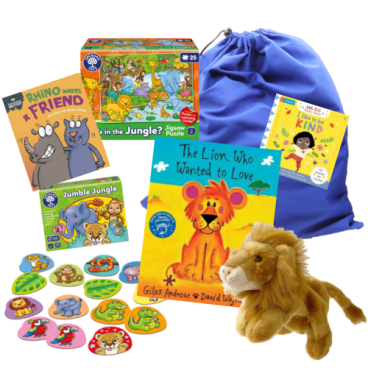 The Lion Who Wanted to Love Story Sack